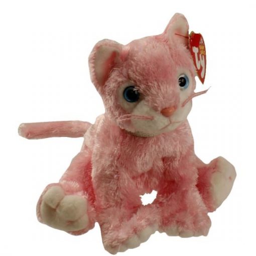 pink cat beanie baby