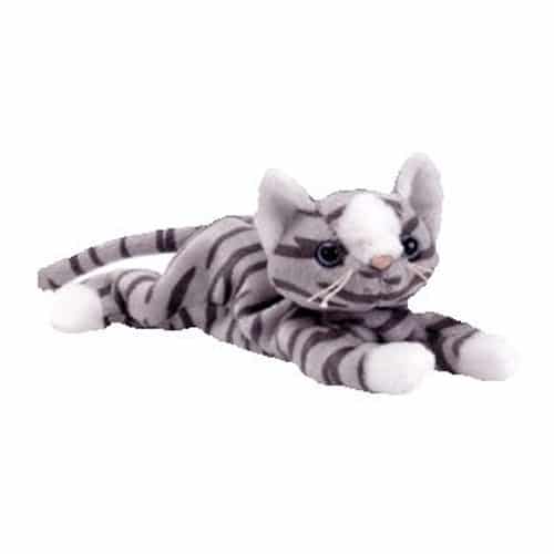 grey cat beanie baby