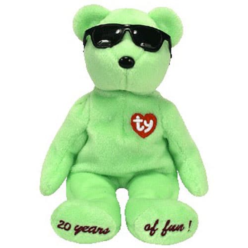 green beanie baby