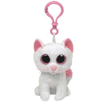 beanie boo cat keychain