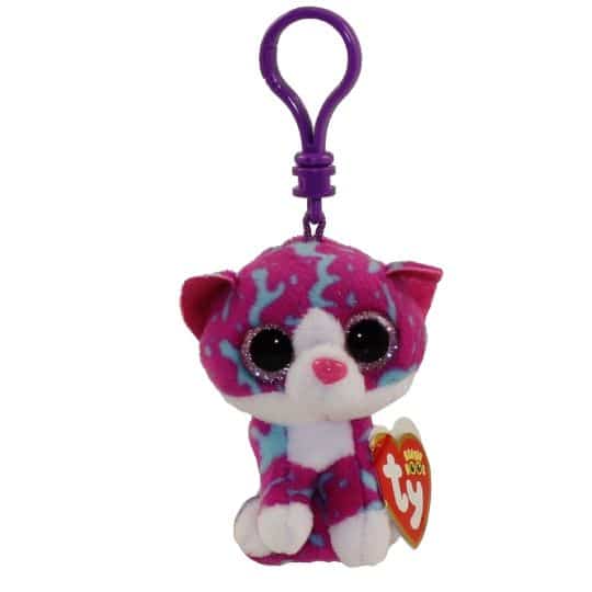 beanie boo cat keychain